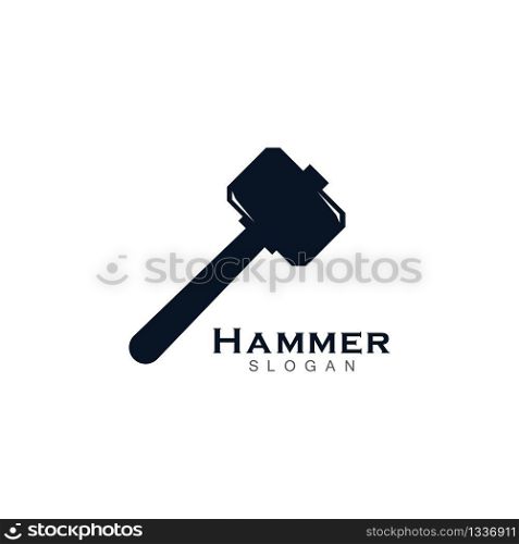 Hammer symbol vector icon illustration