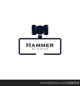 Hammer symbol vector icon illustration