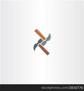 hammer vector abstract icon logo