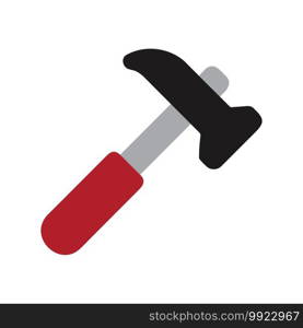 Hammer vector icon illustration template design