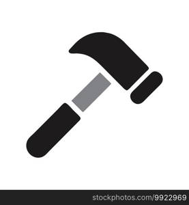 Hammer vector icon illustration template design