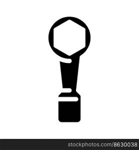 hammer wrench glyph icon vector. hammer wrench sign. isolated symbol illustration. hammer wrench glyph icon vector illustration