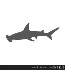 Hammerhead Shark Icon. Hammerhead shark icon isolated on white background. Vector illustration