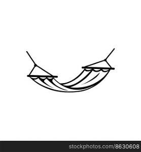 hammock icon logo vector design template