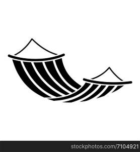 Hammock icon. Simple illustration of hammock vector icon for web design isolated on white background. Hammock icon, simple style