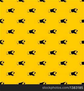Hamster pattern seamless vector repeat geometric yellow for any design. Hamster pattern vector