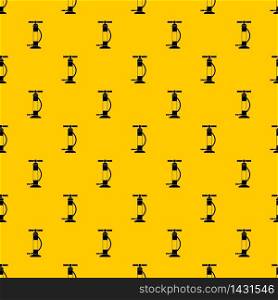Hand air pump pattern seamless vector repeat geometric yellow for any design. Hand air pump pattern vector