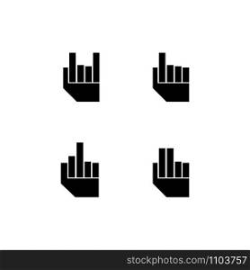 Hand and help vector logo and symbols template icons app