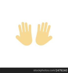 hand and pray icon template vector design