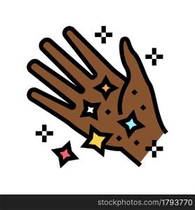 hand boho color icon vector. hand boho sign. isolated symbol illustration. hand boho color icon vector illustration