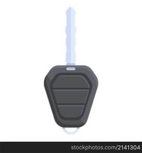 Hand car alarm key icon cartoon vector. Remote system. Door auto. Hand car alarm key icon cartoon vector. Remote system