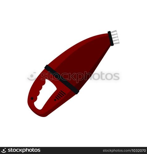 Hand car vacuum cleaner icon. Flat illustration of hand car vacuum cleaner vector icon for web design. Hand car vacuum cleaner icon, flat style