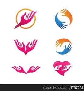 Hand Care icon Template vector illustration design