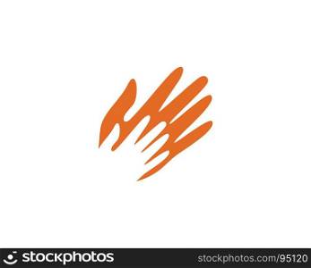 Hand Care Logo Template. Hand Care Logo Template vector icon Business
