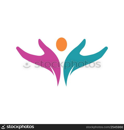 Hand care logo template vector design