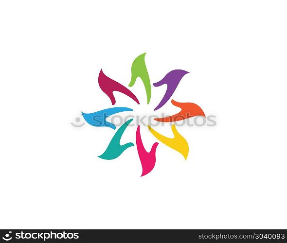 Hand Care Logo Template vector. Hand Care Logo Template vector icon Business