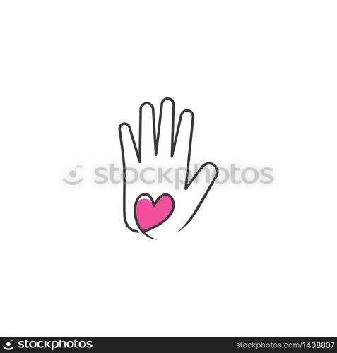 Hand Care Logo Template vector icon Business