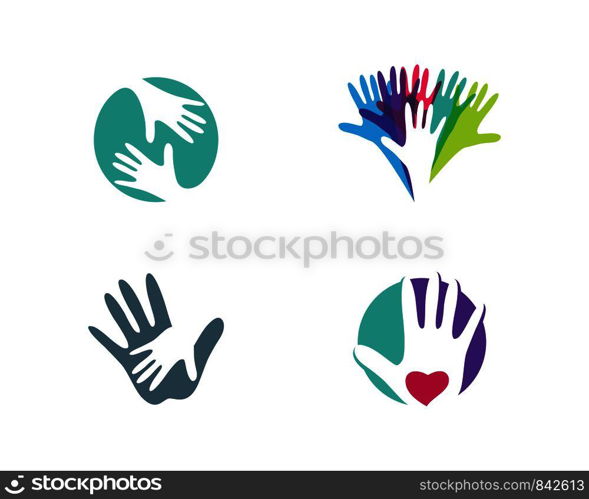 Hand Care Logo Template vector icon Business