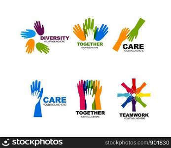 Hand Care Logo Template vector icon Business