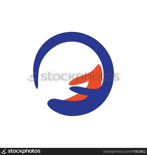 hand care logo vector