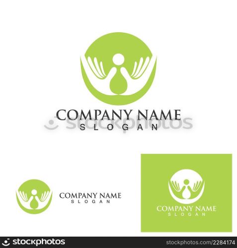 Hand Care logo vector, flat design best vector icon