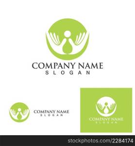 Hand Care logo vector, flat design best vector icon