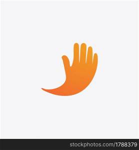 Hand care logo vector image