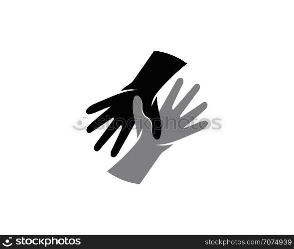 Hand care logo vector template
