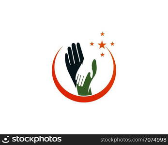 Hand care logo vector template