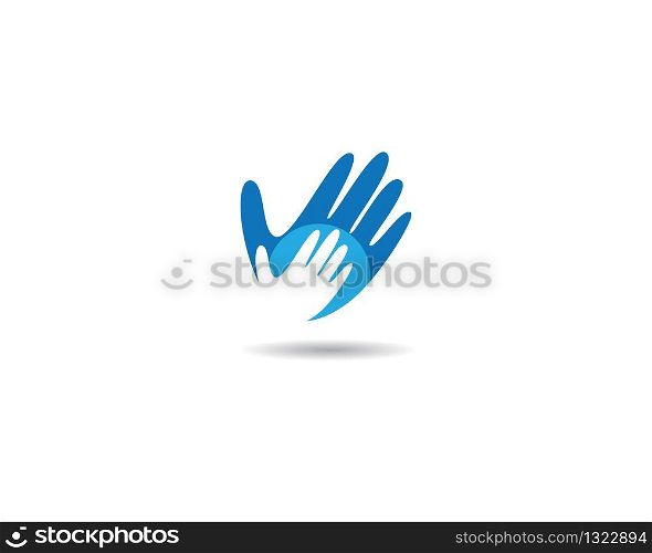 Hand care vector icon illustration