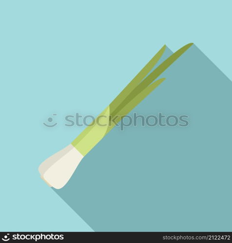 Hand chive icon flat vector. Fresh onion. Herb leek. Hand chive icon flat vector. Fresh onion