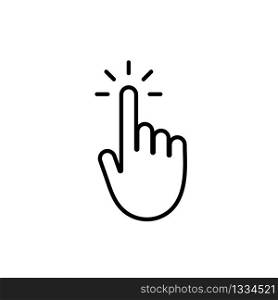 Hand click icon. Pointer symbol. Vector EPS 10