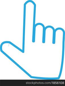 hand click icon sign design