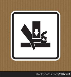 Hand Crush Force From Above Symbol Sign Isolate on White Background,Vector Illustration