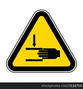 Hand Crush Force From Above Symbol Sign, Vector Illustration, Isolate On White Background Label .EPS10