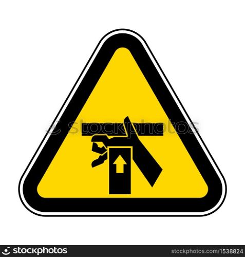 Hand Crush Force From Below Symbol Sign, Vector Illustration, Isolate On White Background Label .EPS10
