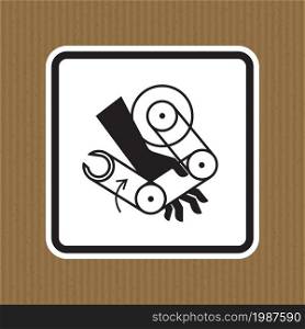 Hand Crush Robot Symbol Sign Isolate On White Background,Vector Illustration EPS.10