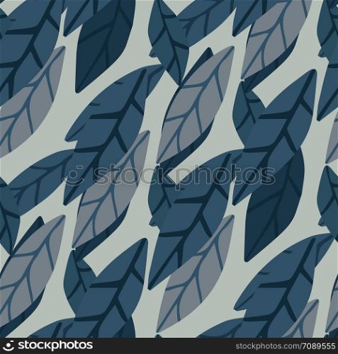 Hand draw simple leaves seamless pattern. Abstract scandinavian style wallpaper. Design for fabric, textile print, wrapping. Vector illustration. Hand draw simple leaves seamless pattern. Abstact