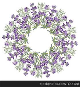 Hand drawing lavender floral mandala, zentangle element. Vector illustration. Hand drawing lavender floral mandala, zentangle element.