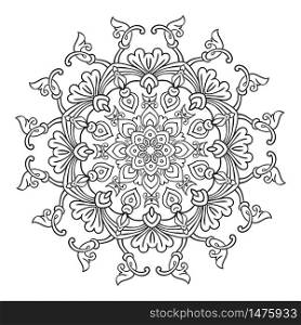 Hand drawing mandala element Vector illustration. The best for your design, textiles, posters, tattoos, corporate identity. Hand drawing mandala element