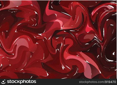 Hand drawn abstract marble texture. Beautiful background. Handmade with liquid paint. Red and gold ink.