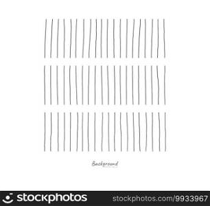 Hand drawn abstract pattern with hand drawn lines, strokes. Set of vector grunge brushes. wavy striped, Vector EPS 10 illustration
