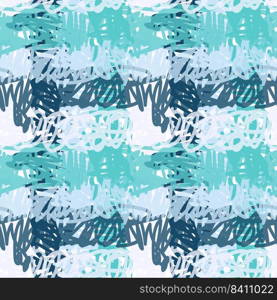 Hand drawn abstract scribble lines seamless pattern. Wavy brush stroke endless wallpaper. Grunge waves background. Design for fabric, textile print, wrapping, cover. Hand drawn abstract scribble lines seamless pattern. Wavy brush stroke endless wallpaper.