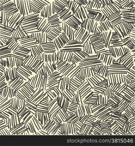 Hand-drawn abstract seamless pattern. Vector
