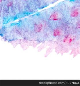 Hand drawn abstract square watercolor grunge background