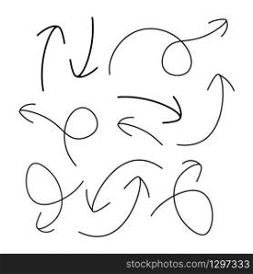 hand drawn arrows - Vector
