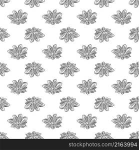 Hand drawn badian seamless pattern on white background. Dry anise backdrop. Engraving vintage style. Vector illustration. Hand drawn badian seamless pattern on white background. Dry anise backdrop.