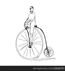 Hand drawn bicycle