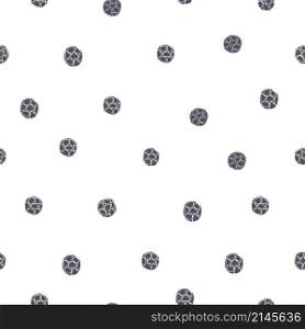 Hand drawn black pepper spice. Vector seamless pattern