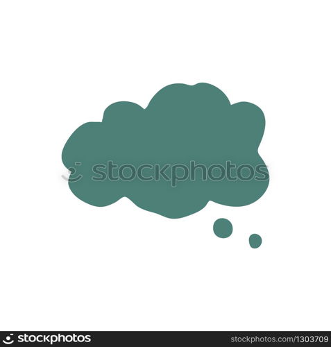 Hand drawn blank comment design. Doodle green speech bubble isolated on white background. Dialog balloon template chat, message. Vector illustration.. Hand drawn blank comment design. Doodle green speech bubble isolated on white background.